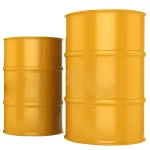 برميل حديد مفتوح سعة 220 لتر سمك 0,9مم  لون اصفر